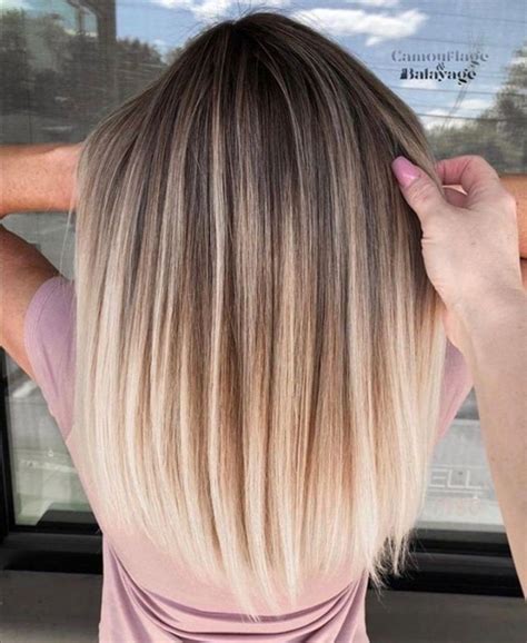 balayage glattes haar